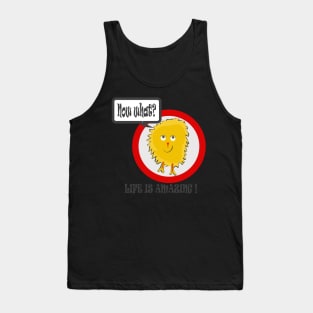 Yellow Amazing Life Dusty Rag Doll Now What Tank Top